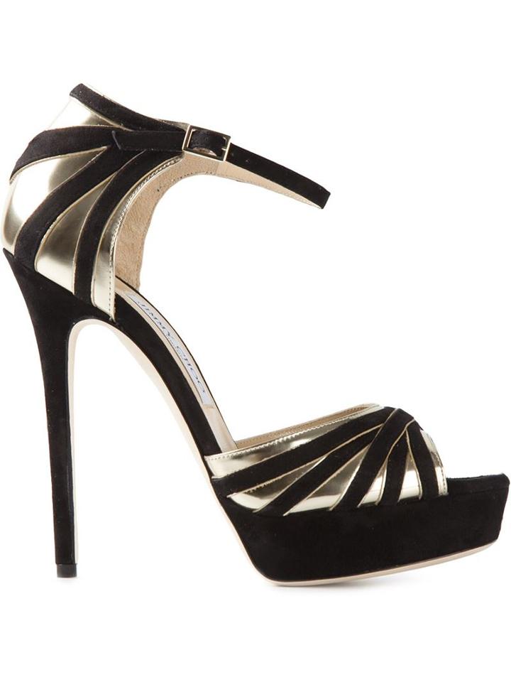 Jimmy Choo Damsel Sandals, Women's, Size: 38.5, Black, Suede/leather