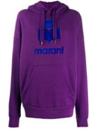 Isabel Marant Étoile Printed Logo Hoodie - Purple