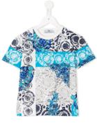 Young Versace Printed T-shirt, Boy's, Size: 6 Yrs, Blue