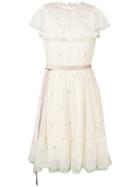 Red Valentino Embroidered Tulle Dress - Neutrals