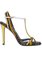 Fendi Strappy Stiletto Sandals - Yellow