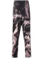 424 Tie-dye Print Track Trousers - Black