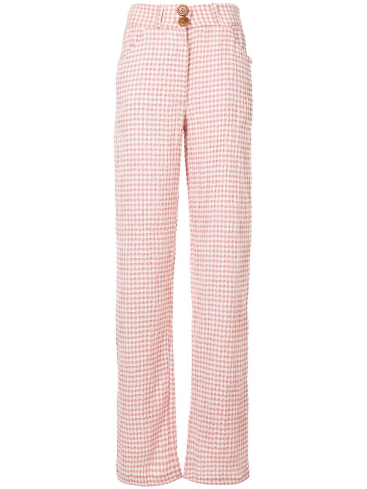 N Duo Checkered Pants - Pink & Purple