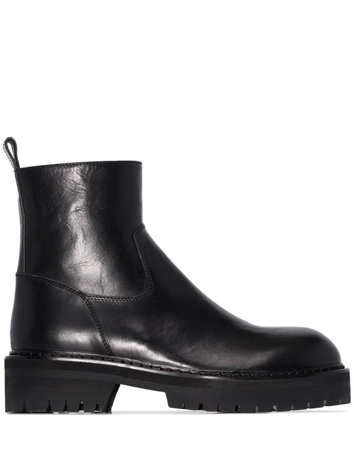 Ann Demeulemeester Tucson Chunky Ankle Boots - Black