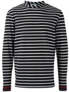 Mcq Alexander Mcqueen Striped Longsleeved T-shirt, Men's, Size: Large, Black, Cotton