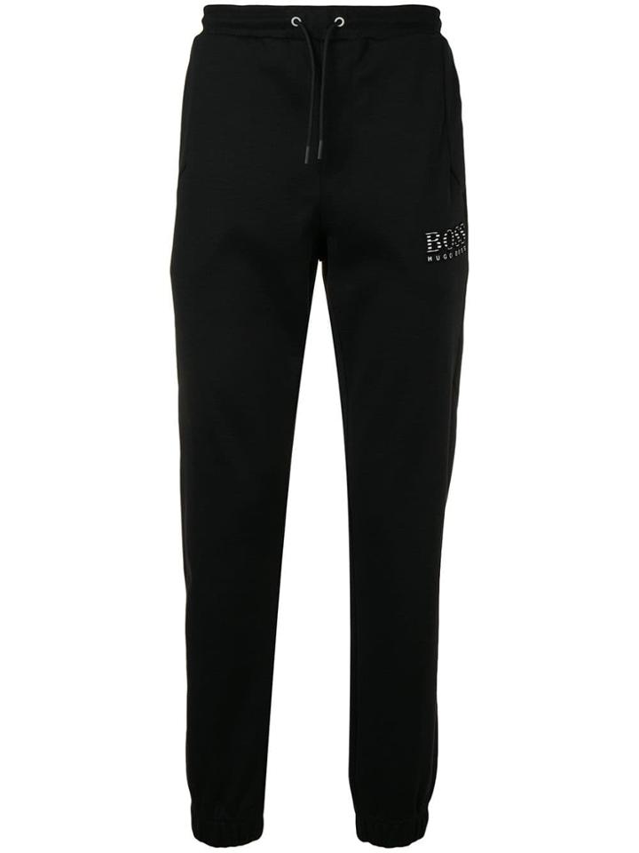 Boss Hugo Boss Drawstring Fitted Trousers - Black