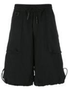 Y-3 Drawstring Hem Shorts, Men's, Size: Large, Black, Polyamide/spandex/elastane/polyester/cotton