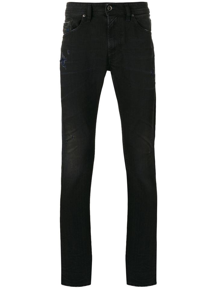 Diesel Skinny Jeans, Men's, Size: 34, Black, Cotton/spandex/elastane