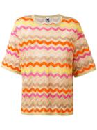 M Missoni Zig-zag Jumper, Women's, Size: 42, Polyamide/metallic Fibre/cotton