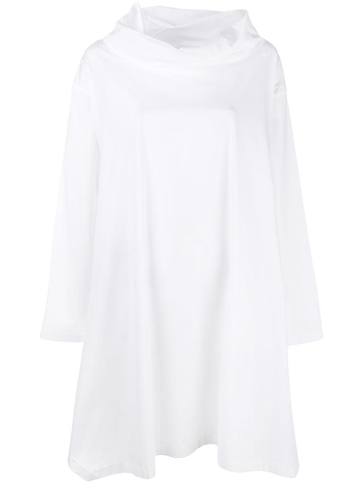 Irina Schrotter Draped Neck Top - White