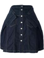 Vivienne Westwood Anglomania Structured Denim Skirt, Women's, Size: 28, Blue, Cotton