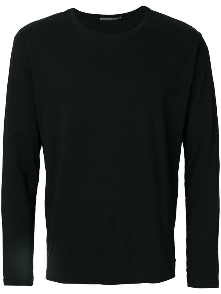 Issey Miyake Men Crew-neck Sweatshirt - Black