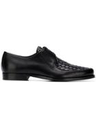 Bottega Veneta Woven Derby Shoes - Black
