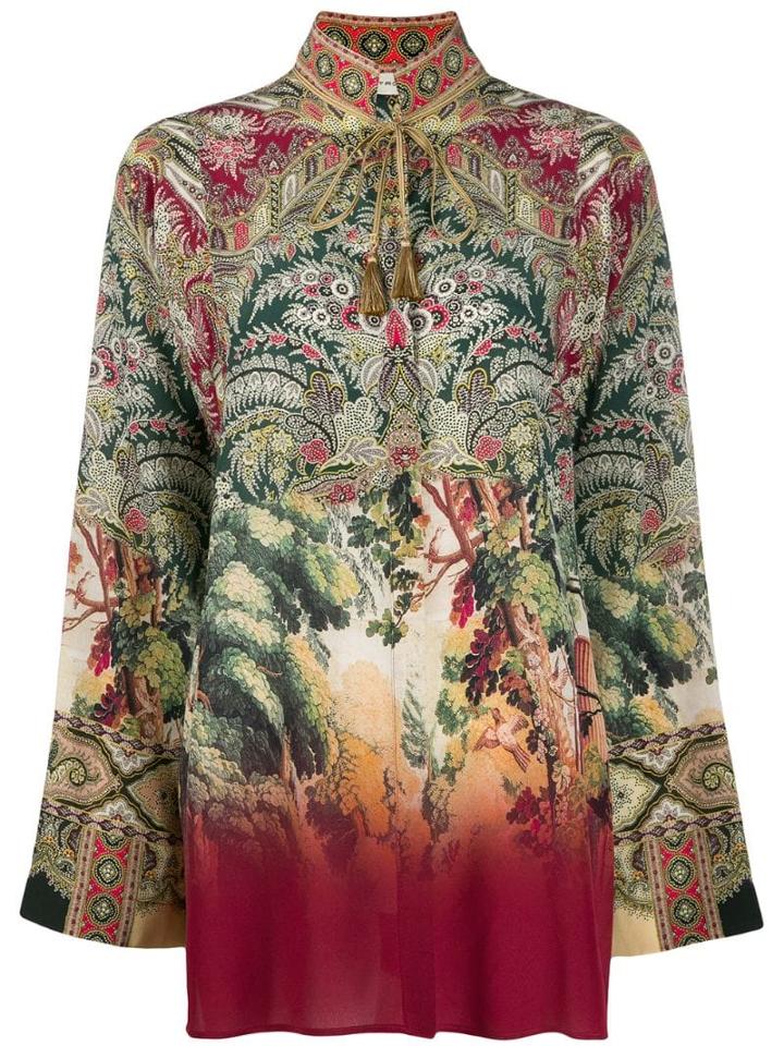 Etro Tassel Detail Shirt - Green