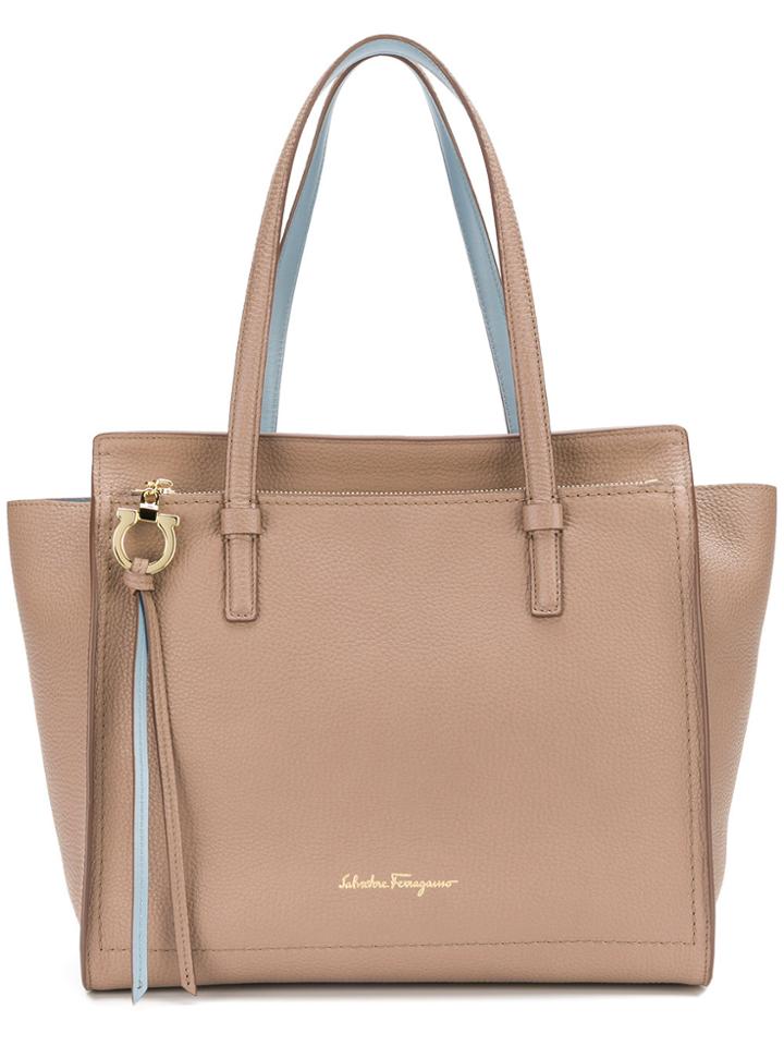 Salvatore Ferragamo Gancio Tote Bag - Nude & Neutrals
