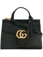 Gucci 'gg Marmont' Tote, Women's, Black, Calf Leather