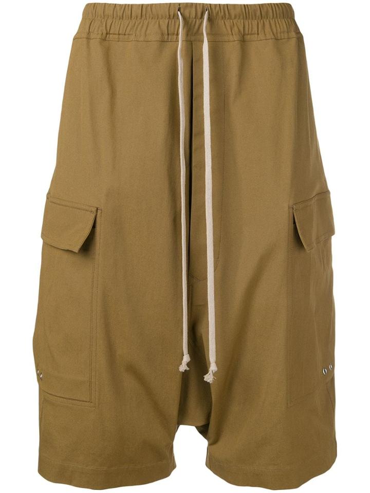 Rick Owens Elasticated Waist Shorts - Brown