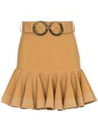 Zimmermann Zippy Flip Mini-skirt - Brown