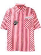 Lanvin - Boxy Striped Shirt - Men - Cotton - 40, Red, Cotton