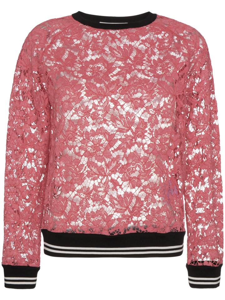 Valentino Lace Top - Pink & Purple