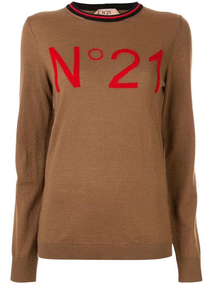 No21 Logo Top - Brown