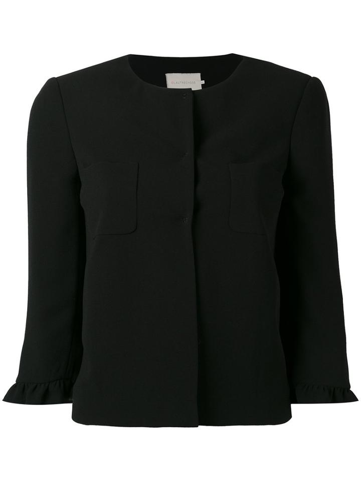 L'autre Chose - Fitted Jacket - Women - Polyester/cupro - 42, Black, Polyester/cupro