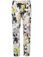 Zero + Maria Cornejo Abstract Print Tapered Trousers, Women's, Size: 4, Silk/spandex/elastane