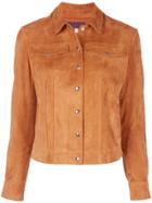 Stouls Leather Short Jacket - Brown