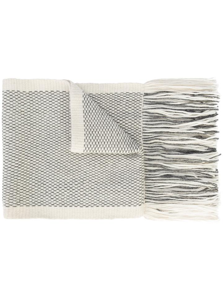 Voz Micro Pattern Scarf - White