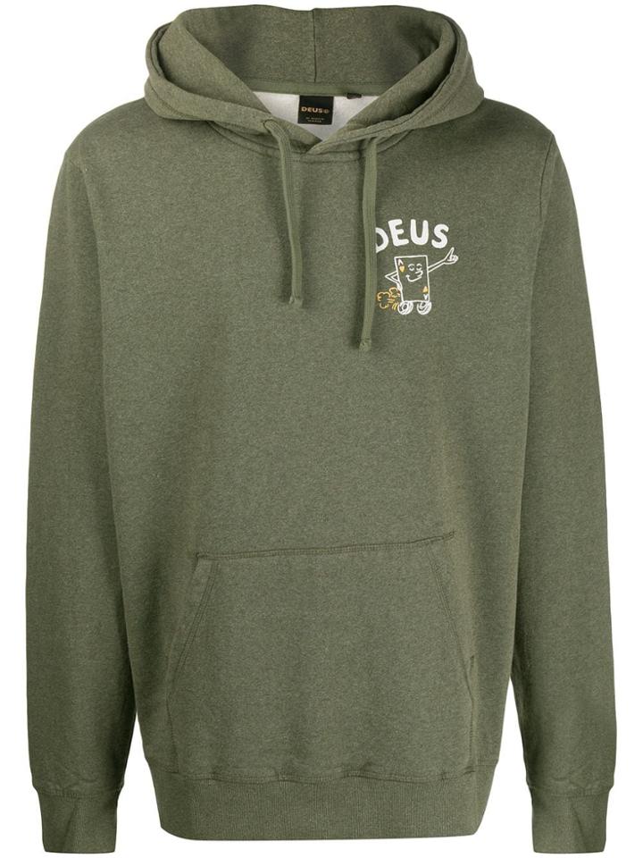 Deus Ex Machina Customs Printed Hoodie - Green