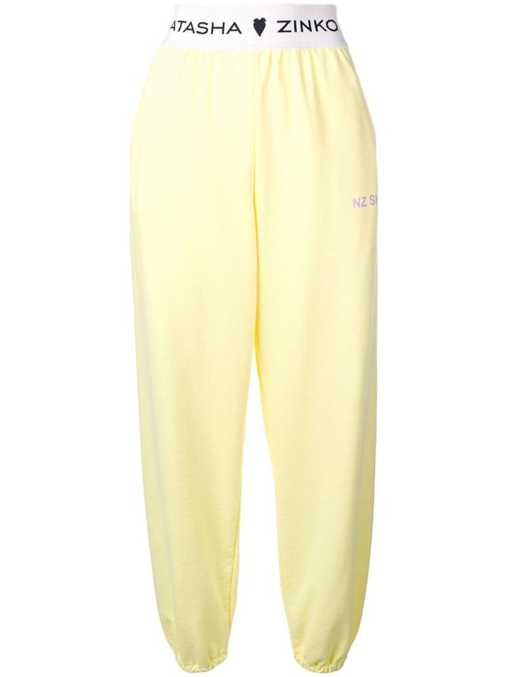 Natasha Zinko Classic Tracksuit Trousers - Yellow