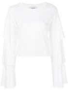 Dondup Layered Sleeves Blouse - White