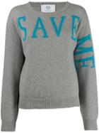 Alberta Ferretti 'save Me' Sweatshirt - Grey