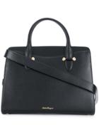 Salvatore Ferragamo Logo Tote Bag - Black