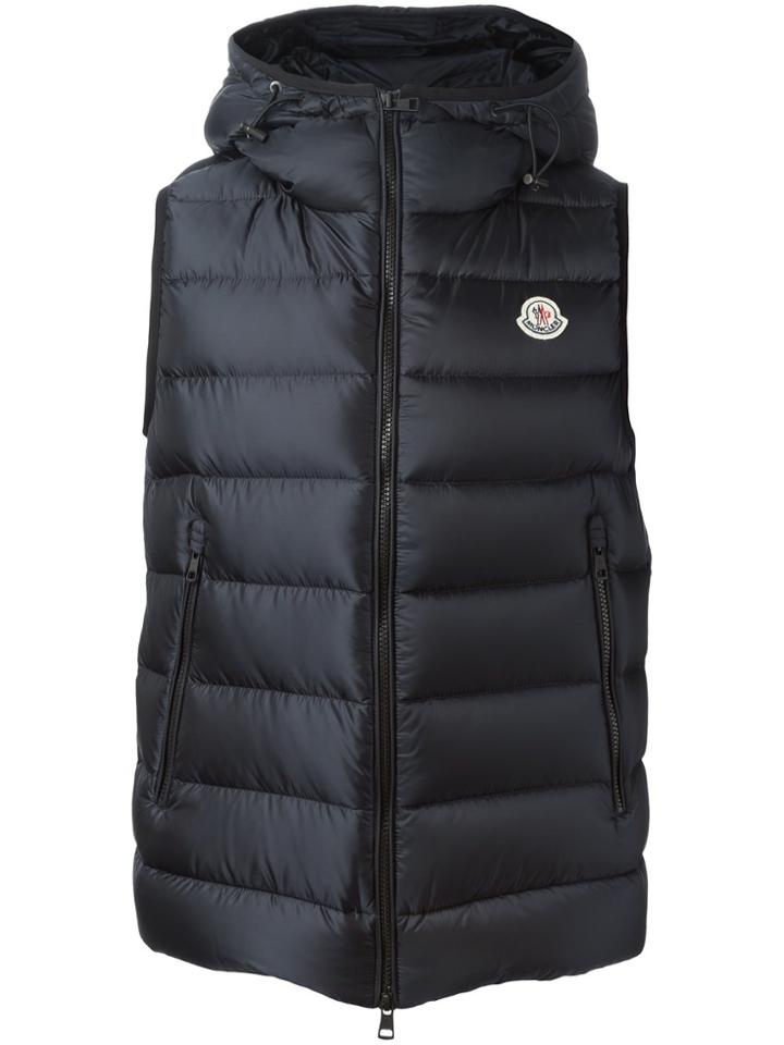 Moncler 'ray' Padded Gilet - Blue