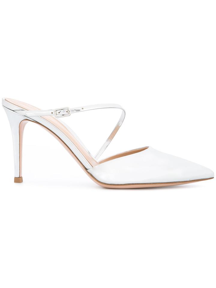 Gianvito Rossi Pointed Toe Mules - Metallic