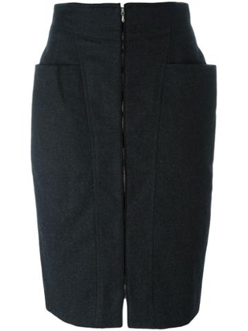 Gianfranco Ferré Pre-owned Zipped Skirt - Grey