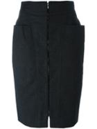 Gianfranco Ferré Pre-owned Zipped Skirt - Grey