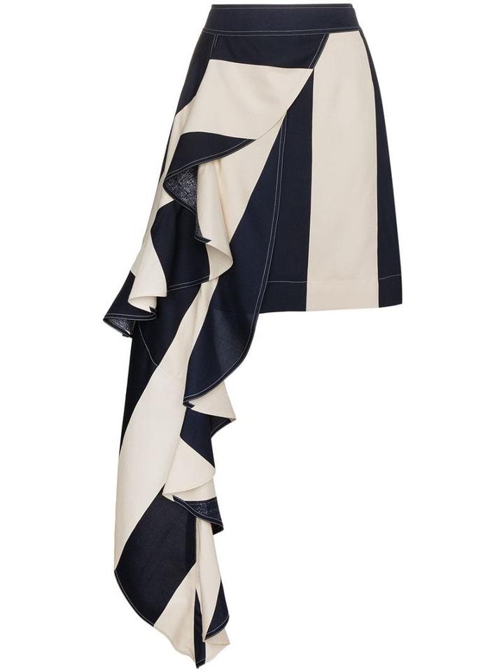 Calvin Klein 205w39nyc Mini Skirt With Asymmetric Drape - Blue