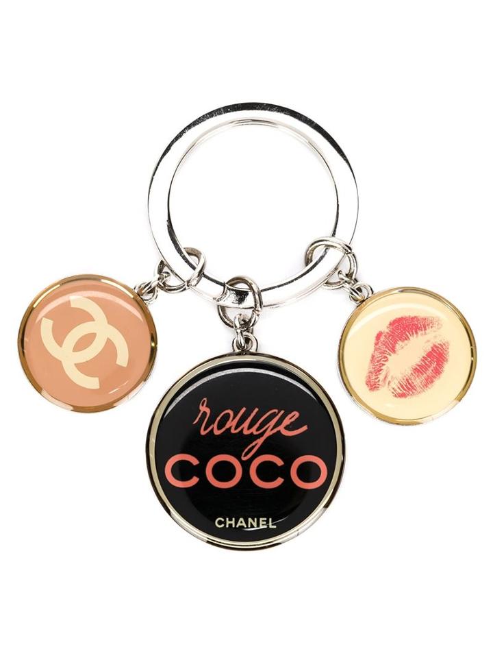 Chanel Vintage Rouge Coco Novelty Keyring, Pink/purple