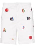 Polo Ralph Lauren Embroidered Emblem Shorts - White