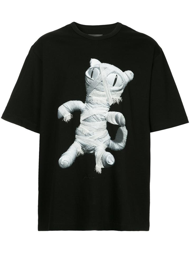 Juun.j Cat Print T-shirt - Black