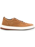Corneliani Leather Lace-up Sneakers - Brown