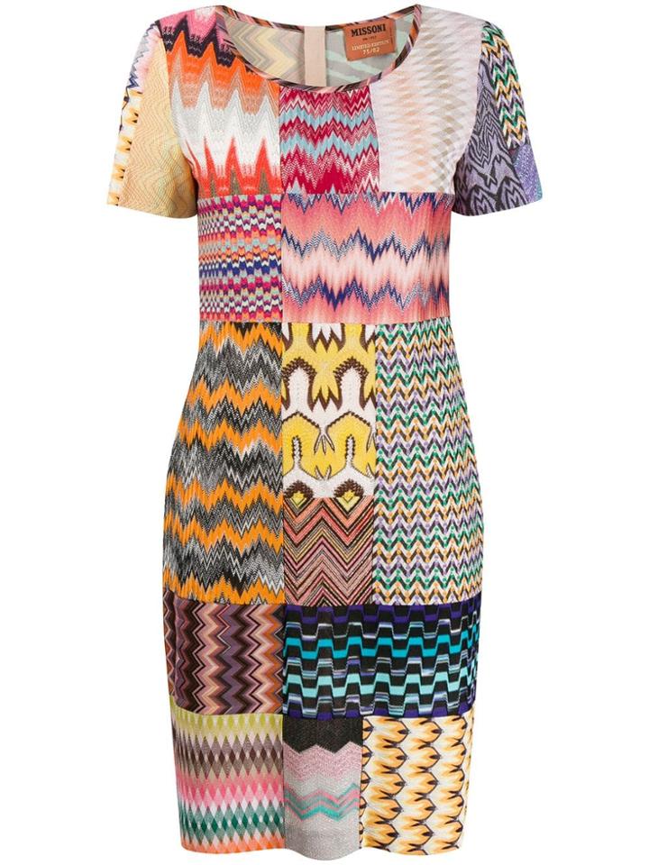 Missoni Patchwork Print Dress - Neutrals