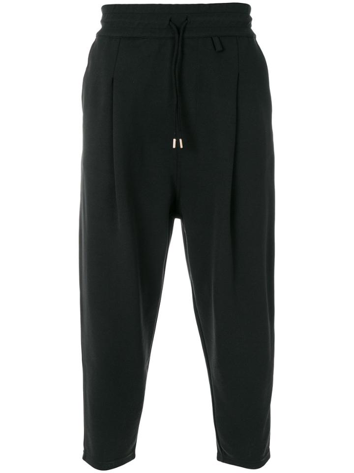 Drôle De Monsieur Cropped Trousers - Black