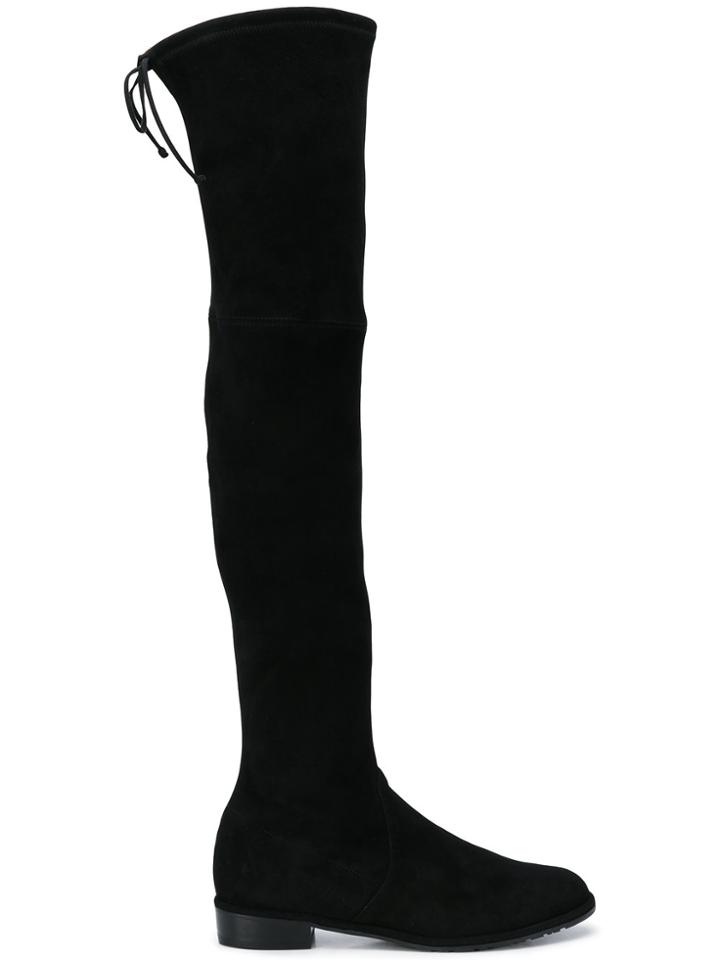 Stuart Weitzman Lowland Skimmer Boots - Black