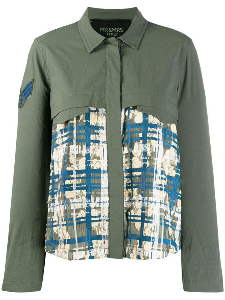 Mr & Mrs Italy Check Print Shirt - Green