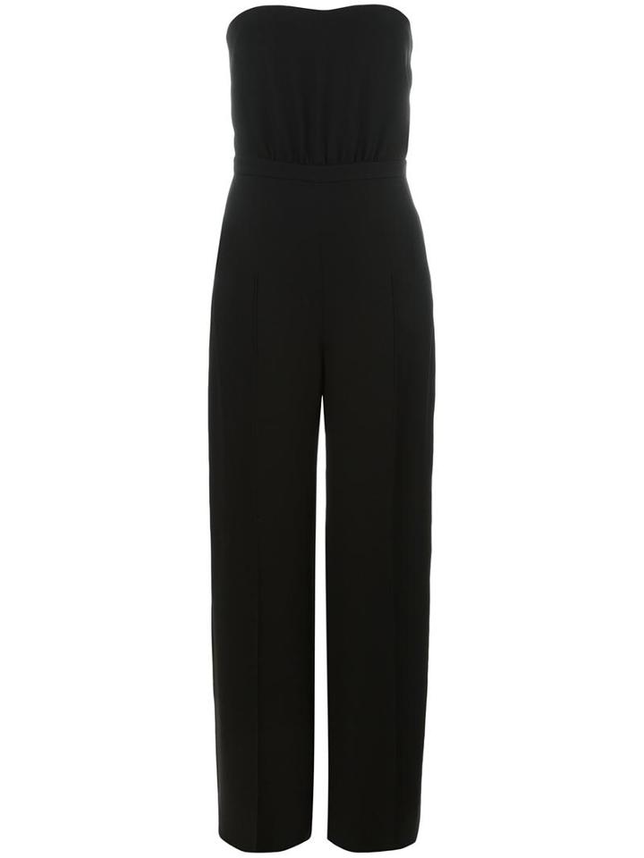 Valentino Cady Strapless Jumpsuit, Women's, Size: 42, Black, Silk/polyamide/spandex/elastane