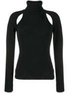 Tom Ford Cut-out Turtle Neck - Black