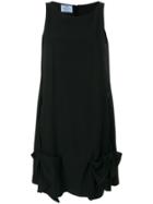 Prada Sleeveless Bow Detail Dress - Black
